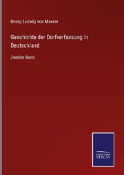Geschichte der Dorfverfassung in Deutschland - Cover