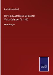 Berthold Auerbach's Deutscher Volks-Kalender für 1866 - Cover