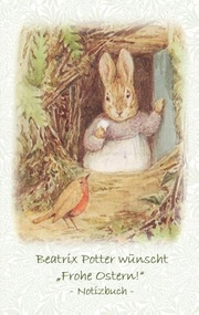 Beatrix Potter wünscht 'Frohe Ostern!' Notizbuch ( Peter Hase ) - Cover