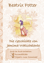 Die Geschichte von Jemima Watschelente (inklusive Ausmalbilder und Cliparts zum Download) - Cover