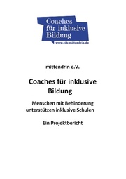 Coaches für inklusive Bildung - Cover