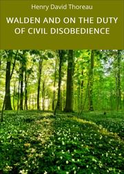 WALDEN AND ON THE DUTY OF CIVIL DISOBEDIENCE - Cover