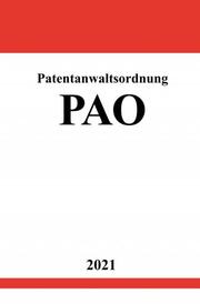 Patentanwaltsordnung (PAO) - Cover