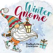 Winter Gnome Malbuch für Erwachsene