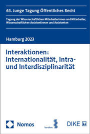 Interaktionen: Internationalität, Intra- und Interdisziplinarität