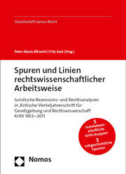 Spuren und Linien rechtswissenschaftlicher Arbeitsweise - Cover