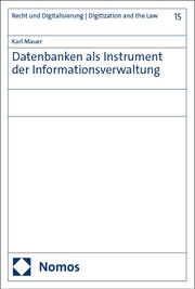 Datenbanken als Instrument der Informationsverwaltung - Cover