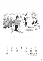 Loriot Heile Welt Kalender 2024. Humorvoller Wandkalender mit 24 Loriot-Cartoons. Kultiger Halbmonatskalender 2024. 21 x 29,7 cm. Hochformat. - Abbildung 1