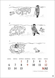 Loriot Heile Welt Kalender 2024. Humorvoller Wandkalender mit 24 Loriot-Cartoons. Kultiger Halbmonatskalender 2024. 21 x 29,7 cm. Hochformat. - Abbildung 9