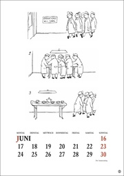Loriot Heile Welt Kalender 2024. Humorvoller Wandkalender mit 24 Loriot-Cartoons. Kultiger Halbmonatskalender 2024. 21 x 29,7 cm. Hochformat. - Abbildung 12