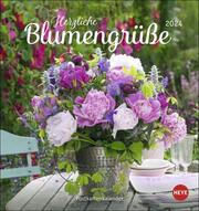 Herzliche Blumengrüße Postkartenkalender 2024 - Cover