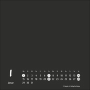 Bastelkalender schwarz klein 2024 - Abbildung 1
