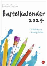 Bastelkalender weiß A4 2024 - Cover
