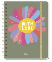 'With Love' Spiral-Kalenderbuch A5 2024