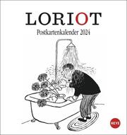 Loriot Postkartenkalender 2024. Humorvoller Kalender zum Aufstellen und Aufhänge