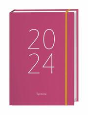 Tages-Kalenderbuch A6, pink 2024 - Cover