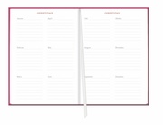 Tages-Kalenderbuch A6, pink 2024 - Abbildung 2