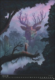 Inner Mystic Posterkalender 2024 von Andy Kehoe. Märchenhafter Wandkalender mit 12 mystischen Traumwelten. Magischer Kalender 2024 im Hochformat 37 x 53,5 cm. - Abbildung 2