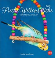 Freche Wellensittiche Postkartenkalender 2025 - Cover