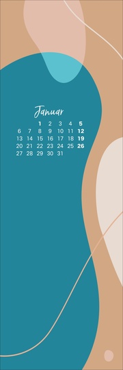 Pastel Art Lesezeichen & Kalender 2025 - Abbildung 1