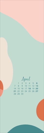 Pastel Art Lesezeichen & Kalender 2025 - Abbildung 4