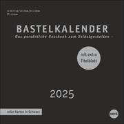 Premium-Bastelkalender schwarz klein 2025 - Cover