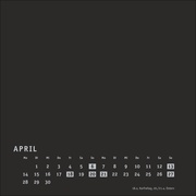 Premium-Bastelkalender schwarz klein 2025 - Abbildung 4