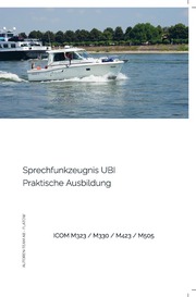 Sprechfunkzeugnis UBI - Praktische Ausbildung - ICOM M323 / M330 / M423 / M505