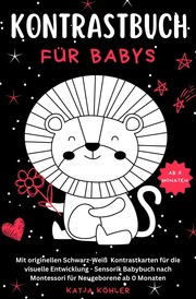 Kontrastbuch für Babys Mit originellen Schwarz-Weiß Kontrastkarten für die visuelle Entwicklung Sensorik Babybuch nach Montessori für Neugeborene ab 0 Monaten