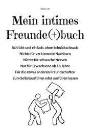 Mein intimes Freunde plus buch - Cover