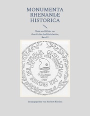 Monumenta Rhenaniae Historica - Cover