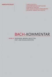 Bach-Kommentar III - Cover