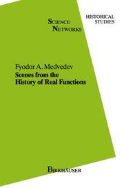Scenes from the History of Real Functions - Cover