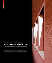 Christoph Mäckler: Die Rematerialisierung der Moderne