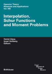 Interpolation, Schur Functions and Moment Problems - Abbildung 1
