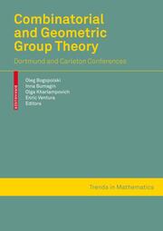 Combinatorial and Geometric Group Theory - Cover