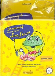 Stimmspaß mit dem kleinen Singfrosch - Bilderbuch mit CD und Lehrerband mit Klavierstimme im Set