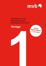 Adressbuch für den deutschsprachigen Buchhandel 2012/2013