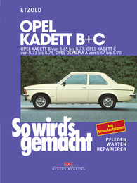 Opel Kadett B + C 08/65 bis 08/79, Opel Olympia A 08/67 bis 08/70 - Cover