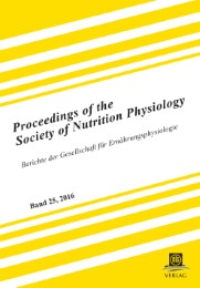Proceedings of the Society of Nutrition Physiology Band 25