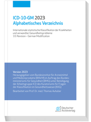 ICD-10-GM 2023 Alphabetisches Verzeichnis - Cover