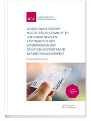 Verzeichnisse der KBV - Stand: 3. Quartal 2024 - Cover