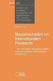 Massenschäden im Internationalen Privatrecht - Cover