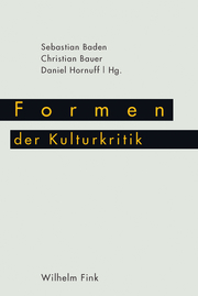 Formen der Kulturkritik - Cover