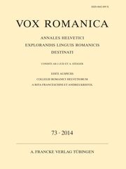 Vox Romanica 73 (2014)
