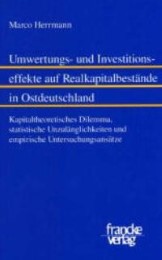 Umwertungs- und Investitionseffekte auf Realkapitalbestände in Ostdeutschland - Cover