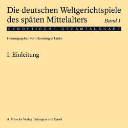 Die deutschen Weltgerichtspiele des späten Mittelalters - Cover