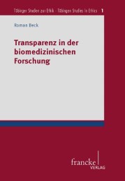 Transparenz in der biomedizinischen Forschung - Cover