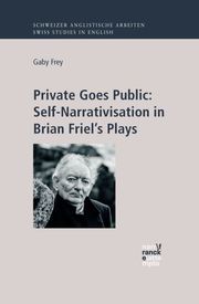 Private Goes Public: Self-Narrativisation in Brian Friel’s Plays - Cover