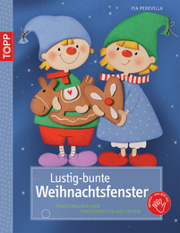 Lustig-bunte Weihnachtsfenster - Cover